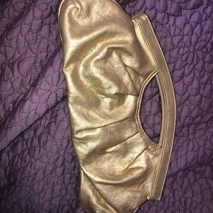 Gold Metallic Clutch